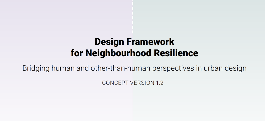 Design Framework for Neighbourhood Resilience